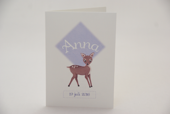 geboortekaartje anna lila